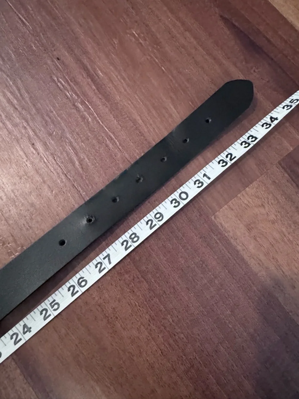 Kids Black Leather Belt with Matte Black Oval Buckle